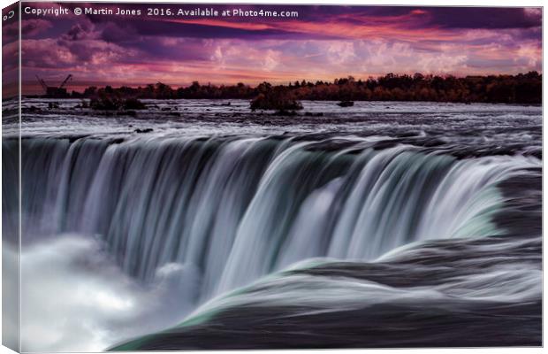 Majestic Horseshoe Falls Canvas Print by K7 Photography