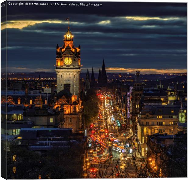 An Edinburgh Cityscape Canvas Print by K7 Photography