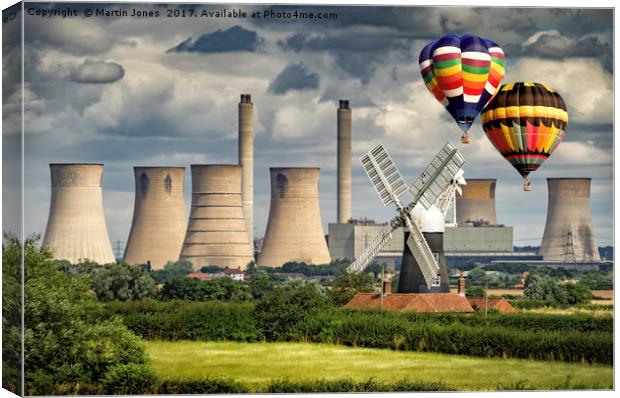 Balloons in the Trent Valley Canvas Print by K7 Photography