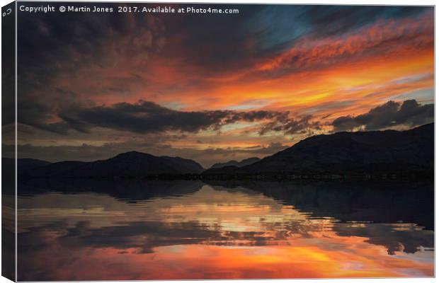 Loch Linnhe Sunset Canvas Print by K7 Photography