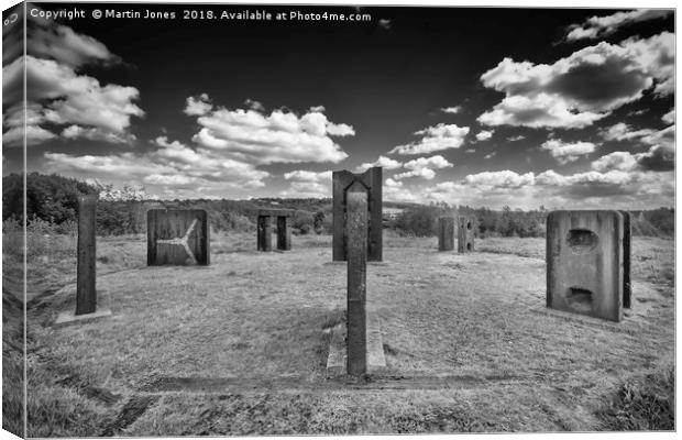 Steel Henge, Monument to the Past Canvas Print by K7 Photography