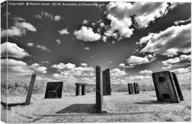 The Steel Monoliths of Steel Henge Canvas Print by K7 Photography