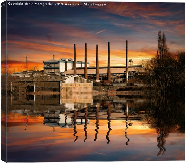Aldwarke Steel Plant, Rotherham, South Yorkshire Canvas Print by K7 Photography