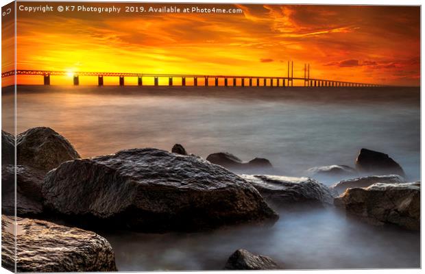 Oresund - An Engineering Masterpiece Canvas Print by K7 Photography