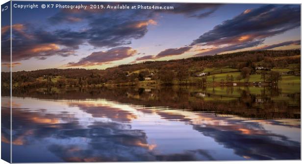 Grizedale Reflections Canvas Print by K7 Photography