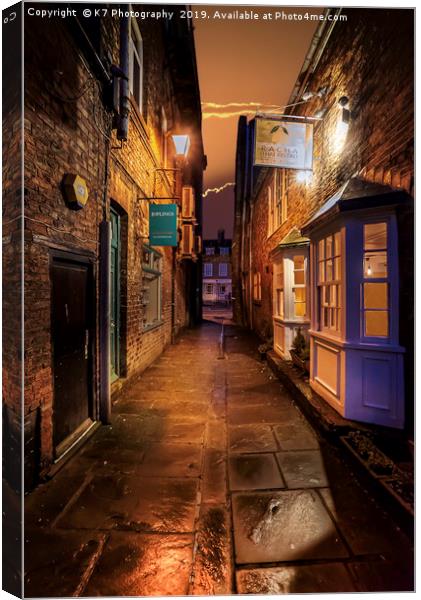 The Alleyways of Thirsk Canvas Print by K7 Photography