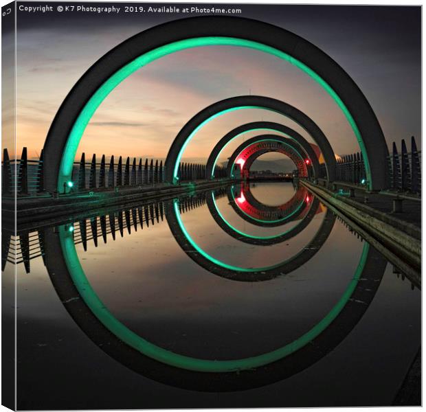 The Falkirk Wheel Canvas Print by K7 Photography