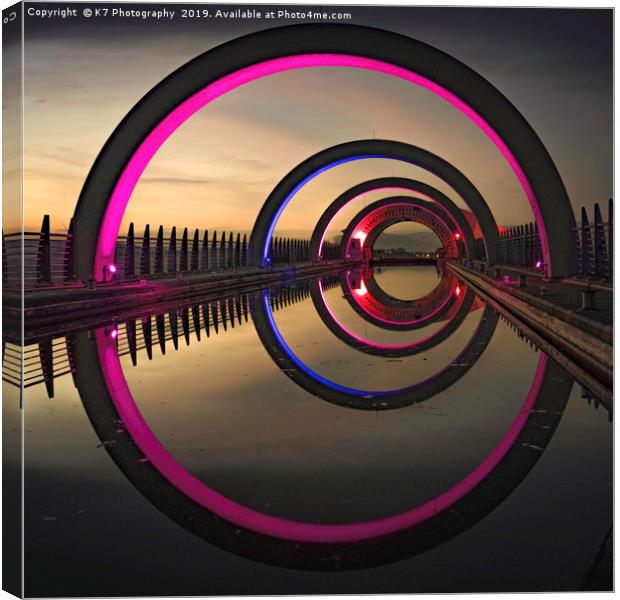 The Falkirk Wheel Canvas Print by K7 Photography