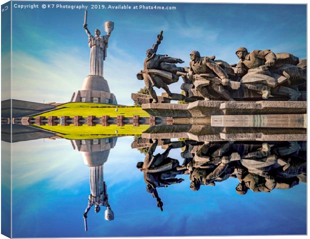The Motherland Statue, Kiev, Ukraine. Canvas Print by K7 Photography