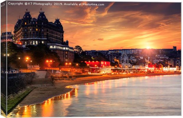 Sunrise over Scarborough Canvas Print by K7 Photography