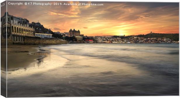 Sunrise over Scarborough Canvas Print by K7 Photography