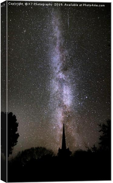 The Milky Way Canvas Print by K7 Photography