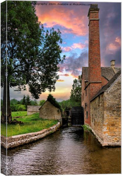 The water Mill, Lower Slaughter, Cotswolds Canvas Print by K7 Photography