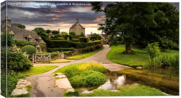 Cotswold Village Canvas Print by K7 Photography