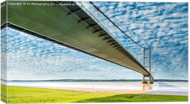 The Humber Bridge Canvas Print by K7 Photography
