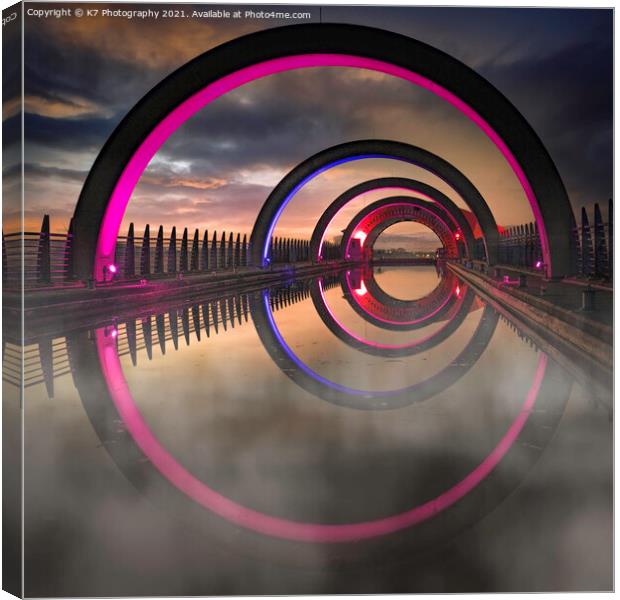 The Falkirk Wheel Canvas Print by K7 Photography