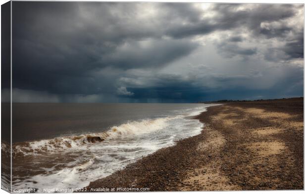 Storm at Sea Canvas Print by Nigel Bangert