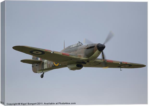 Hawker Hurricane MK12A Canvas Print by Nigel Bangert