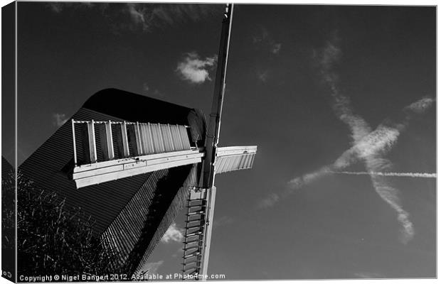 Windmill Canvas Print by Nigel Bangert