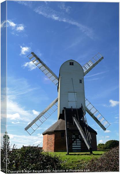 Windmill Canvas Print by Nigel Bangert