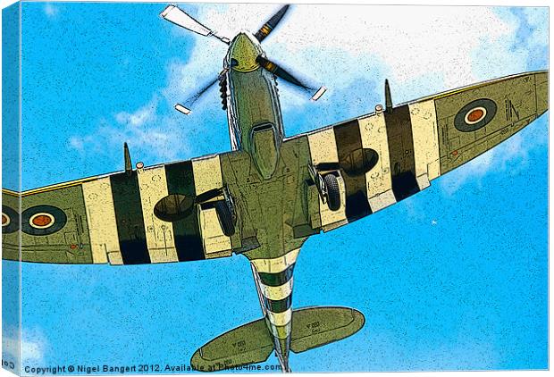 Spitfire Canvas Print by Nigel Bangert