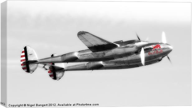 Lockheed P-38L Lightning Canvas Print by Nigel Bangert