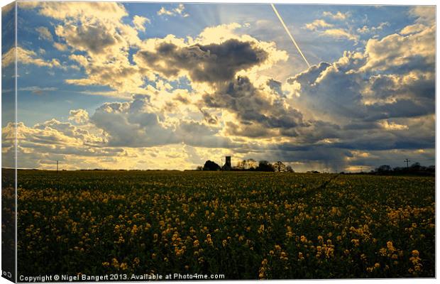 Summer Sky Canvas Print by Nigel Bangert