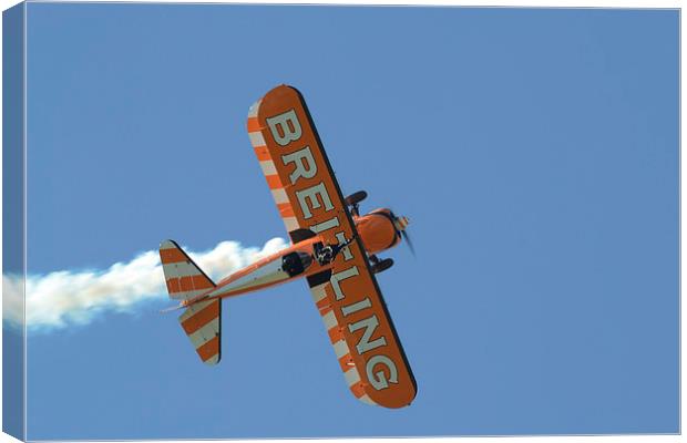 Breitling Stearman Wingwalkers Canvas Print by Nigel Bangert