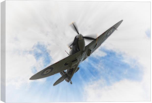 Supermarine Spitfire Canvas Print by Nigel Bangert