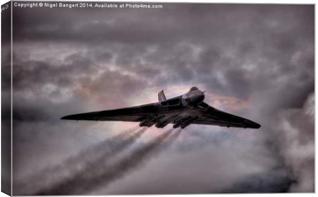  Avro Vulcan XH558 Canvas Print by Nigel Bangert