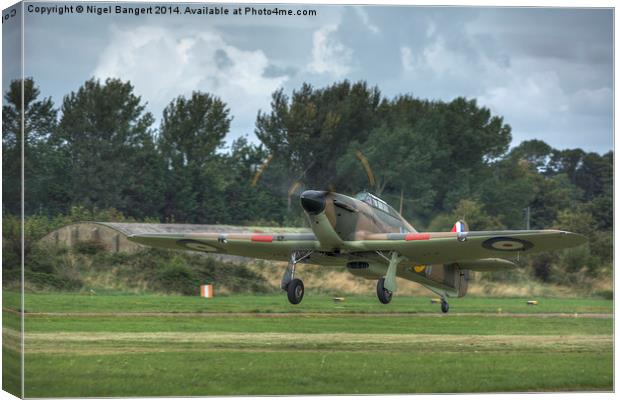  Mark 1 Hawker Hurricane Canvas Print by Nigel Bangert