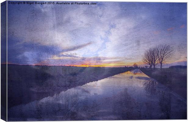  Sunset Flood Canvas Print by Nigel Bangert