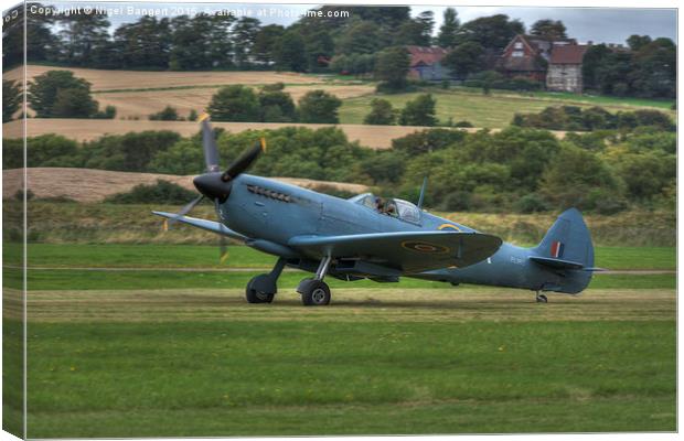  Reconnaissance Spitfire PL965R MkXI Canvas Print by Nigel Bangert