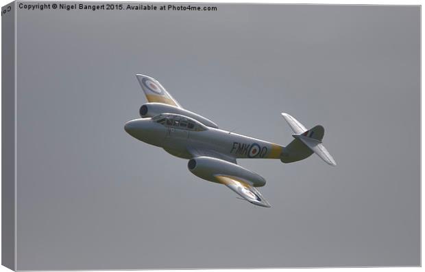  Gloster Meteor T7 Canvas Print by Nigel Bangert