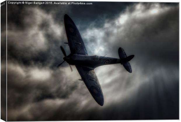  Supermarine Spitfire RR232 HF Mk IXc Canvas Print by Nigel Bangert