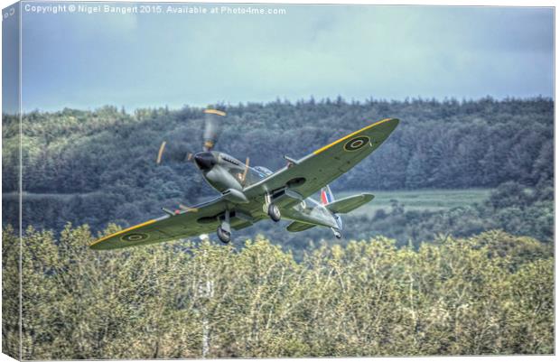  Supermarine Spitfire LF Mk XVIe TD248 Canvas Print by Nigel Bangert