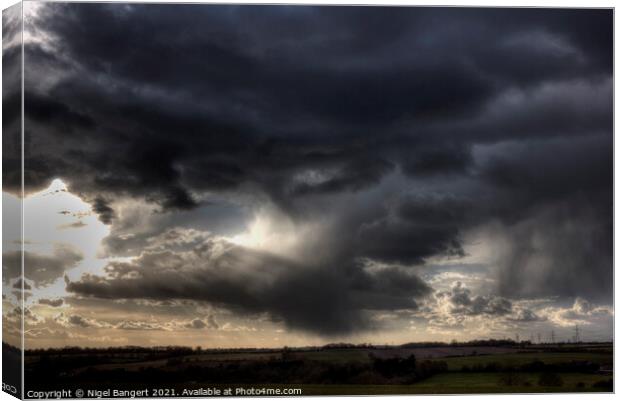 Storm Clouds Gather Canvas Print by Nigel Bangert