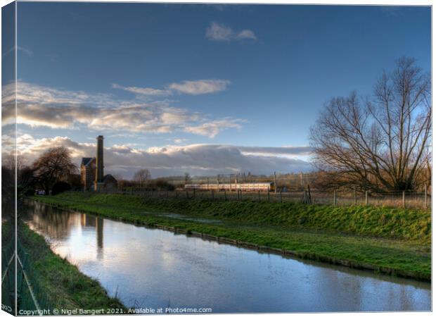 Broadmead Pumping Station Canvas Print by Nigel Bangert