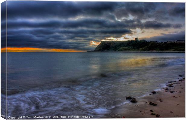 Scarborough Castle at first light Canvas Print by Tom Maslen