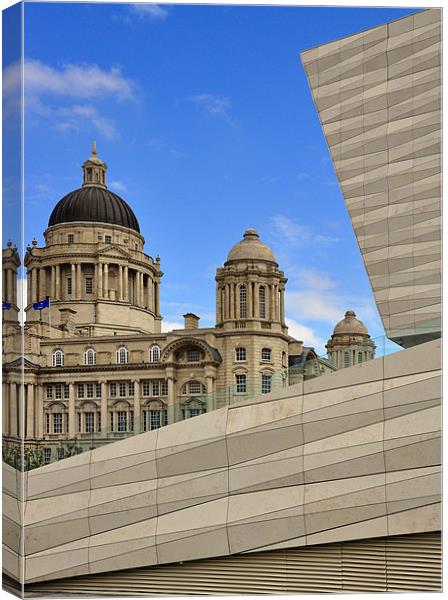 New And Old, Liverpool Canvas Print by Donna Connolly