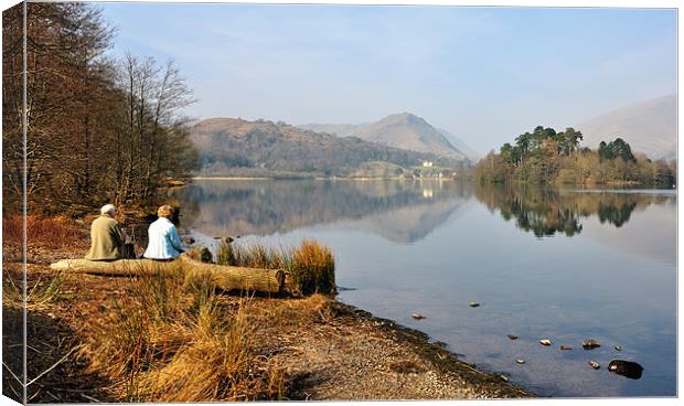 Great Views At Grasmere Canvas Print by Donna Connolly
