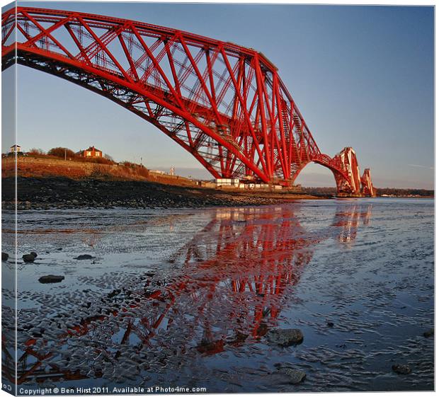 Reflect the Forth Canvas Print by Ben Hirst