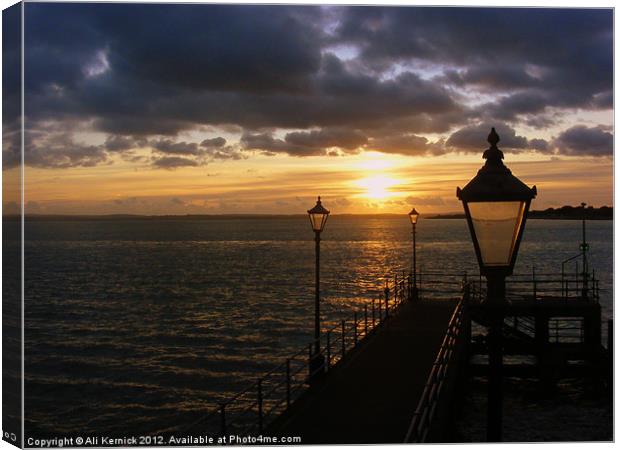 Sunset at Southsea Canvas Print by Ali Kernick