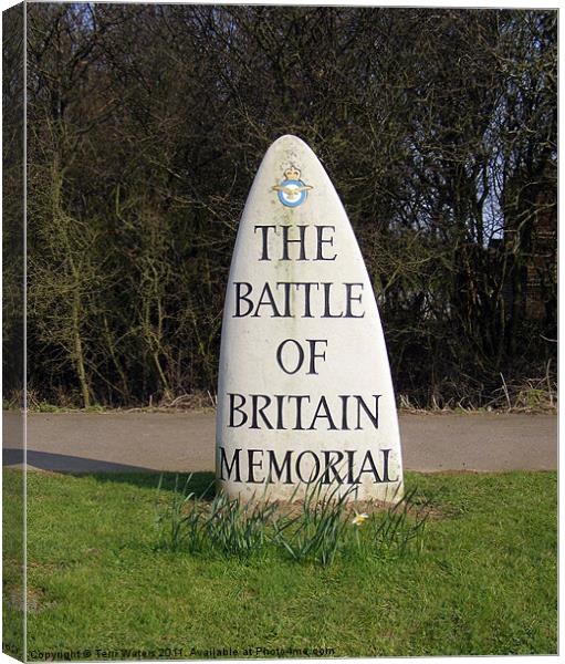 Battle of Britain Memorial, Capel-le-Ferne Canvas Print by Terri Waters