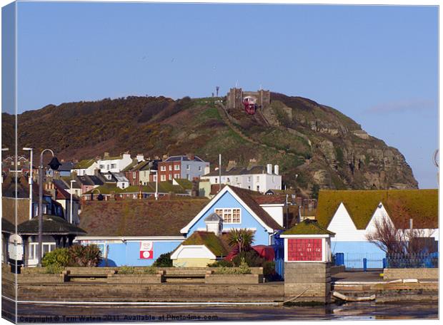 Hastings Funicular Railway East Hill Canvas Print by Terri Waters