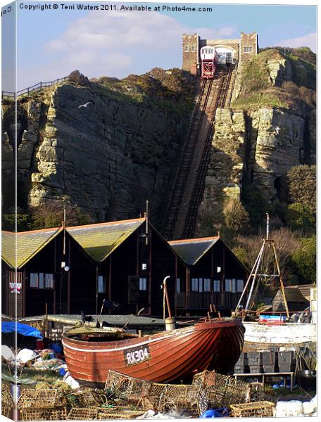 Hastings East Hill Funicular Railway Canvas Print by Terri Waters