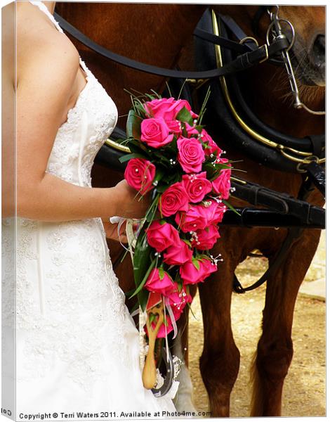 The wedding Bouquet Canvas Print by Terri Waters