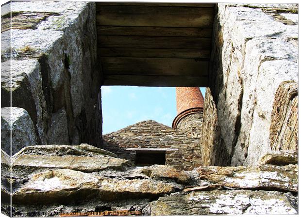 Wheal Prosper Tin Mine, Rinsey Canvas Print by Terri Waters