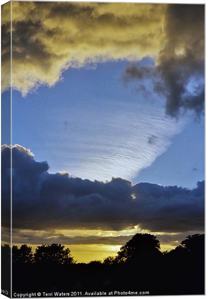 Weird Weather Front Canvas Print by Terri Waters