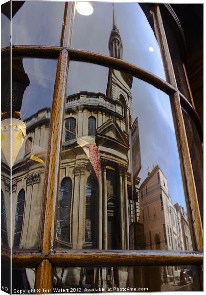 Reflections of Oxford Canvas Print by Terri Waters